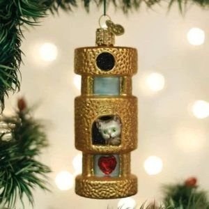 Cat Tower Old World Christmas Ornament